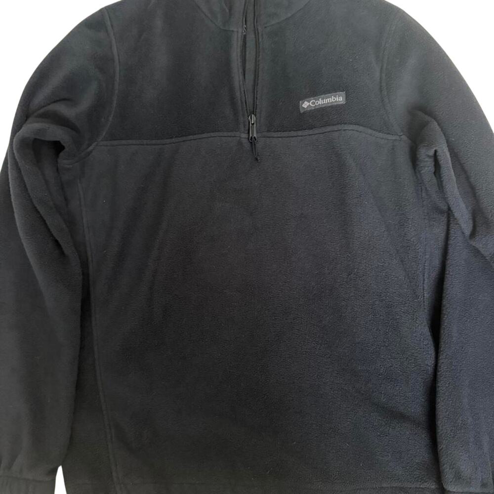 Columbia mens black fleece quarter
